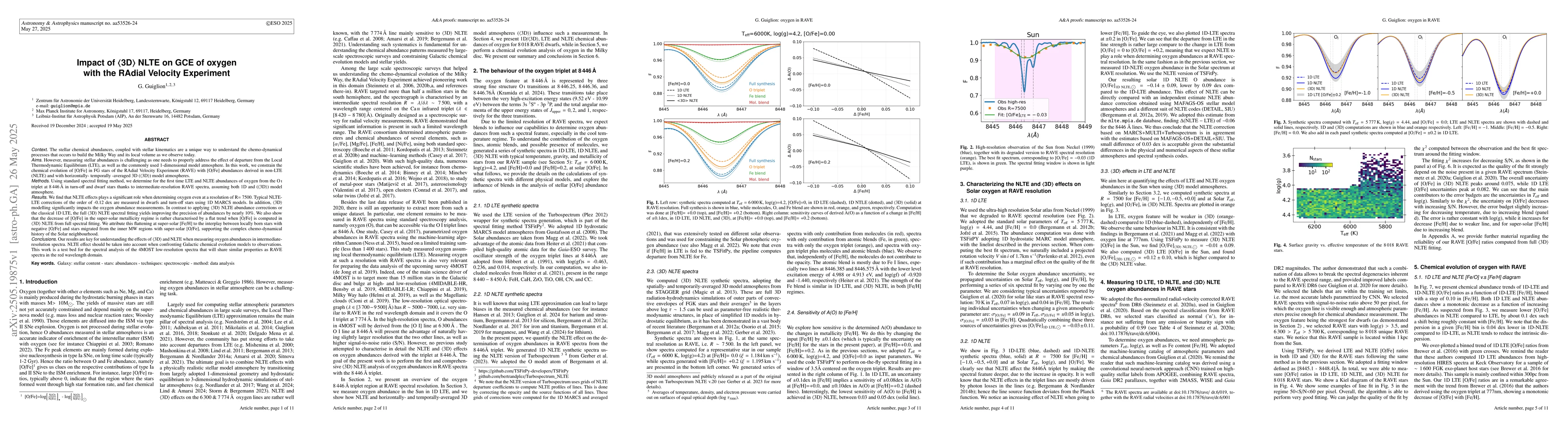 Thumbnail for Impact of <3D> NLTE on GCE of oxygen with the RAdial Velocity Experiment