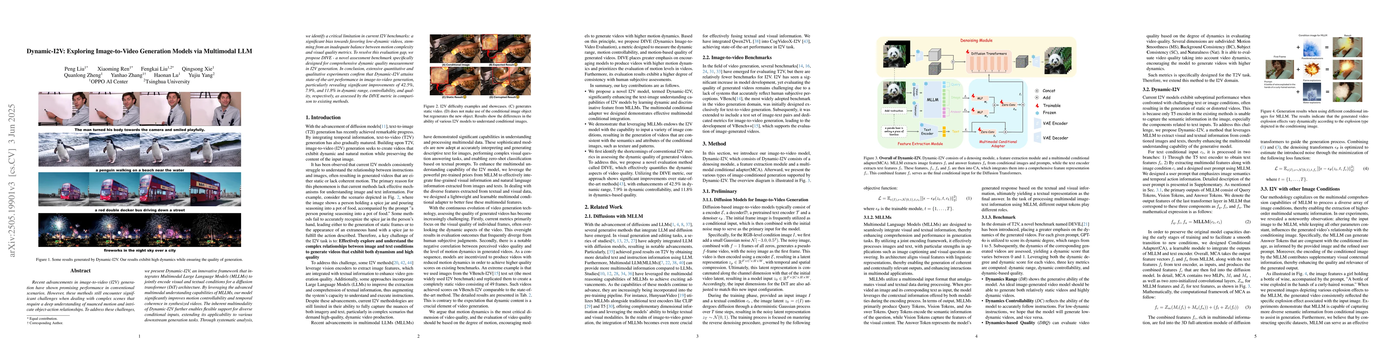 Thumbnail for Dynamic-I2V: Exploring Image-to-Video Generation Models via Multimodal
  LLM