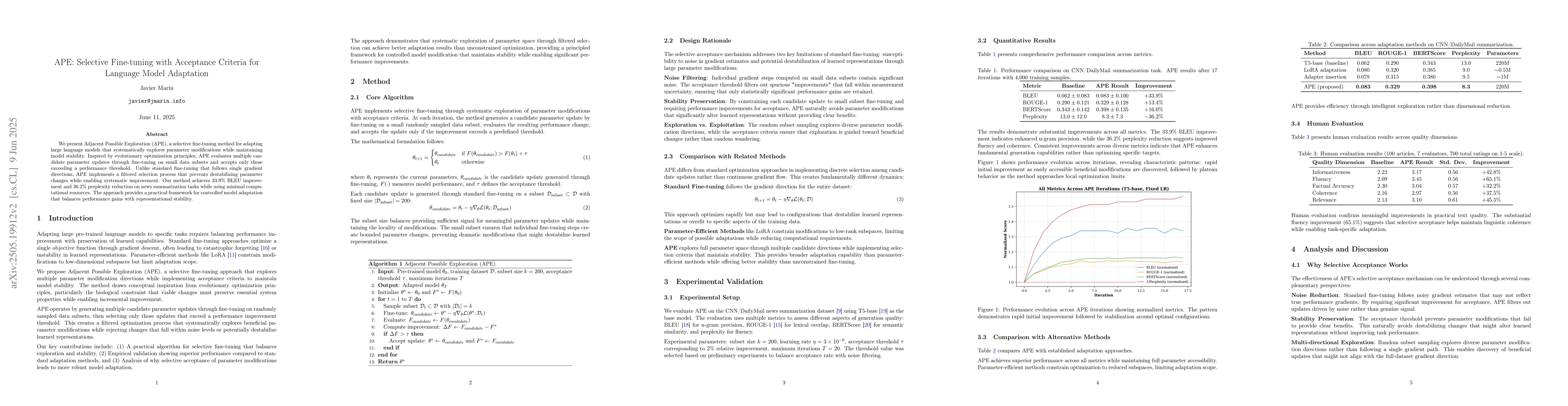 Thumbnail for APE: A Data-Centric Benchmark for Efficient LLM Adaptation in Text
  Summarization