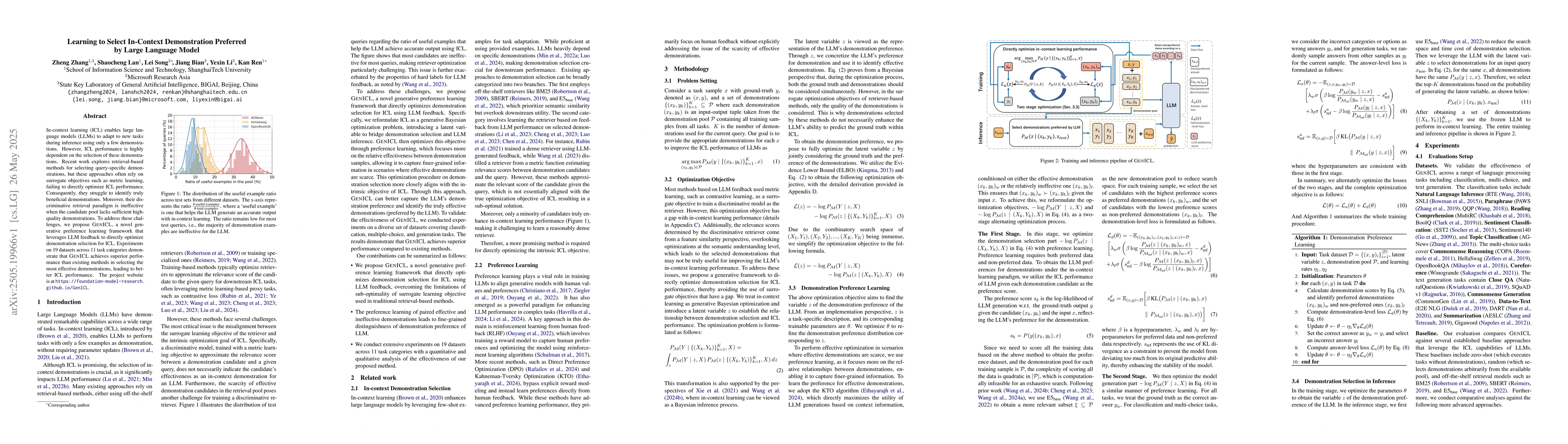 Thumbnail for Learning to Select In-Context Demonstration Preferred by Large Language
  Model