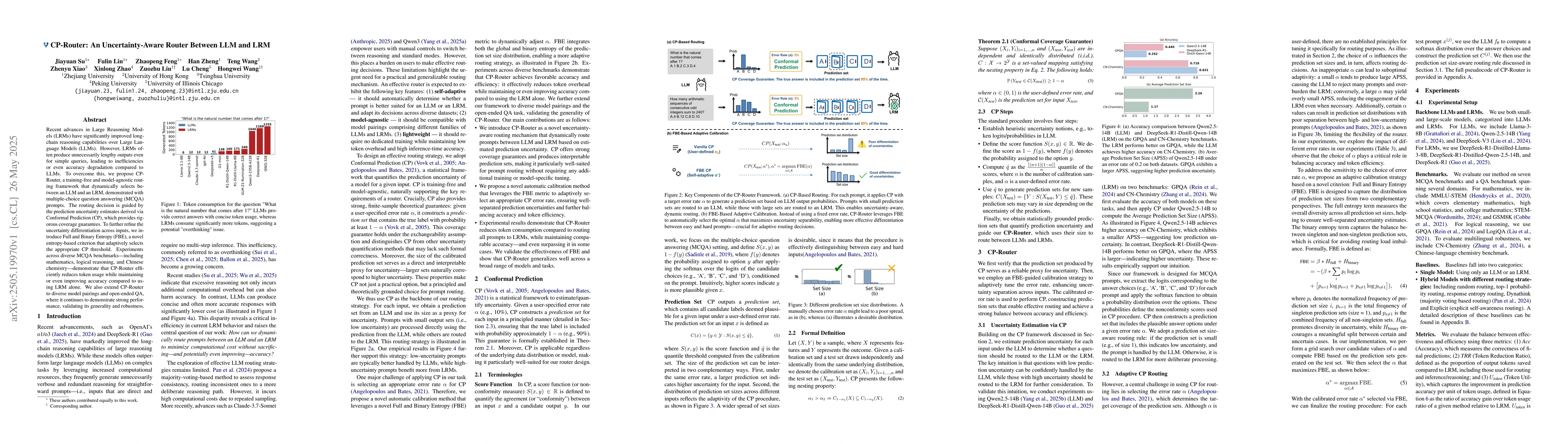 Thumbnail for CP-Router: An Uncertainty-Aware Router Between LLM and LRM
