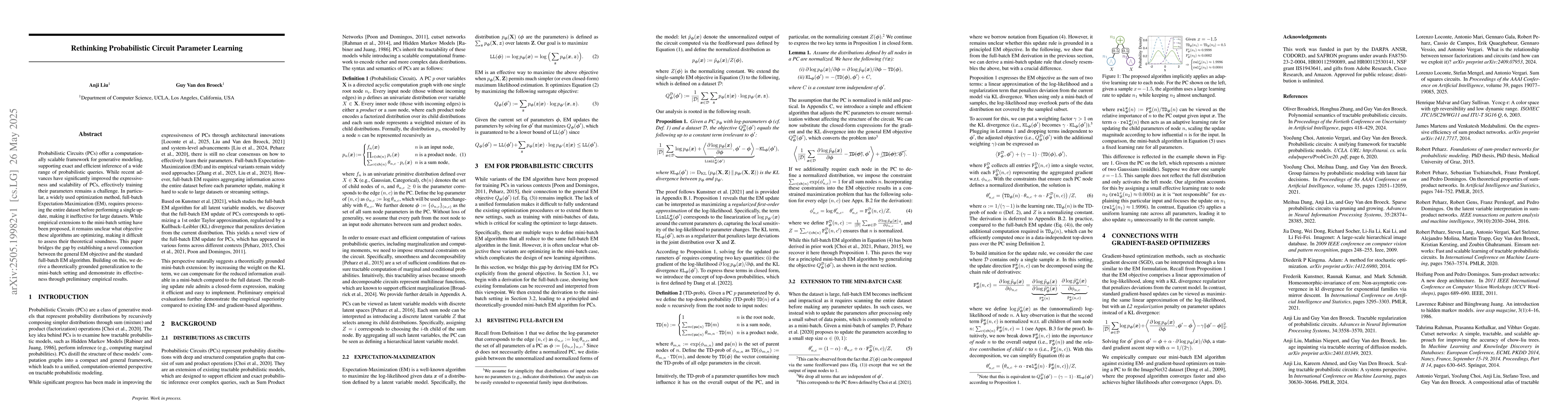 Thumbnail for Rethinking Probabilistic Circuit Parameter Learning