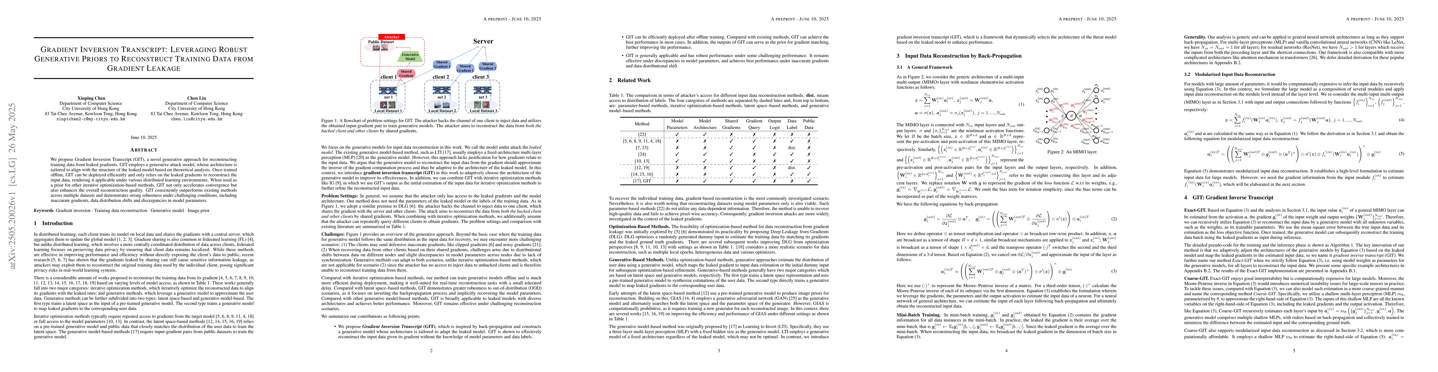 Thumbnail for Gradient Inversion Transcript: Leveraging Robust Generative Priors to
  Reconstruct Training Data from Gradient Leakage