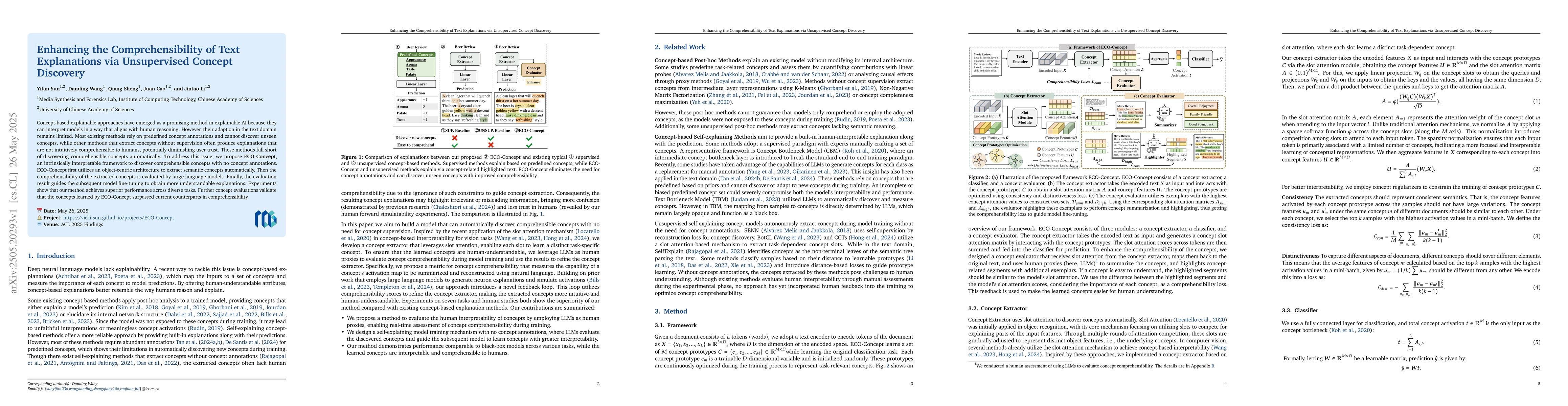 Thumbnail for Enhancing the Comprehensibility of Text Explanations via Unsupervised
  Concept Discovery