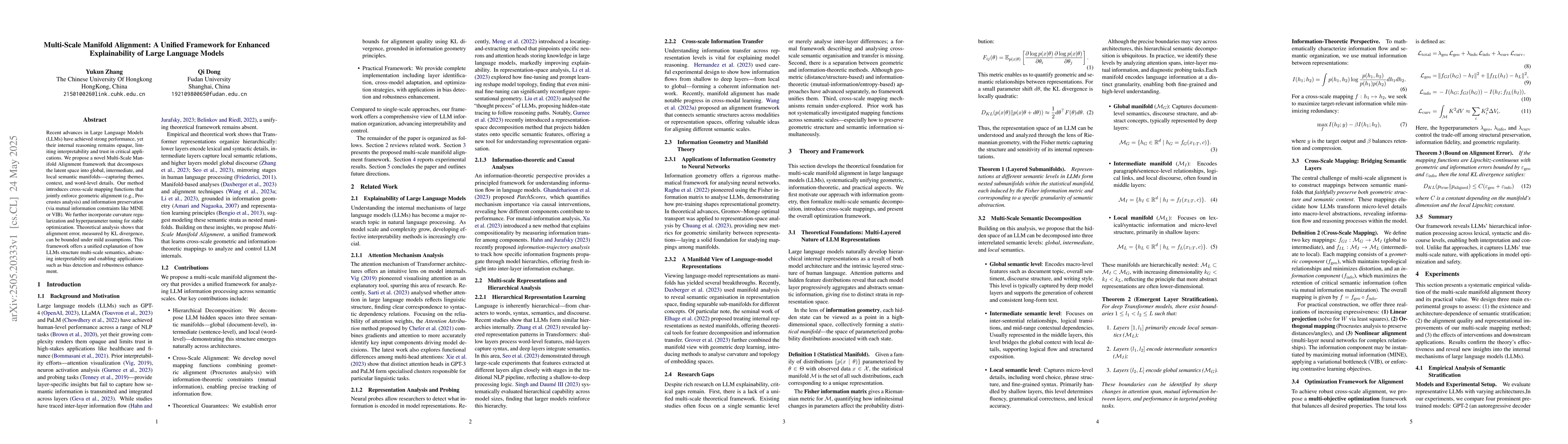 Thumbnail for Multi-Scale Manifold Alignment: A Unified Framework for Enhanced
  Explainability of Large Language Models