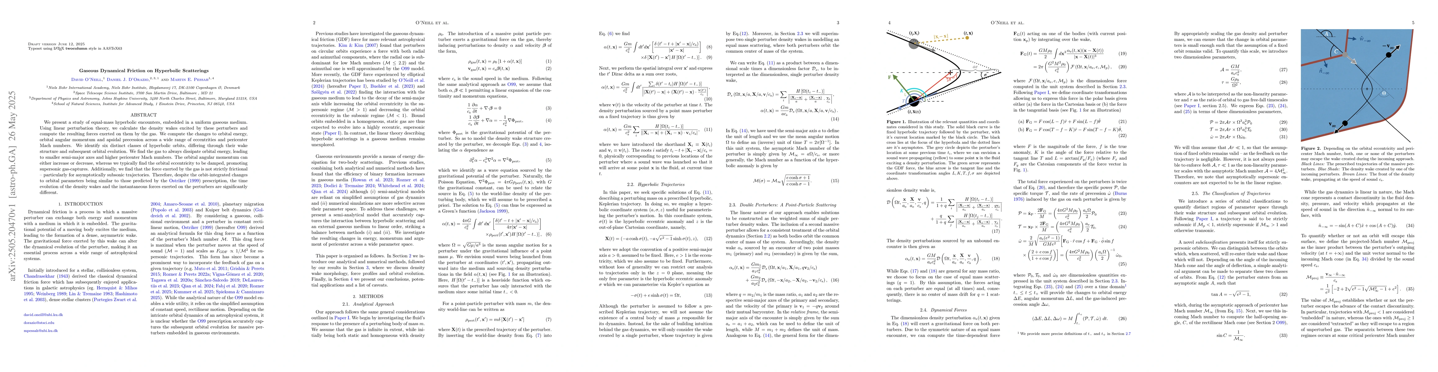Thumbnail for Gaseous Dynamical Friction on Hyperbolic Scatterings