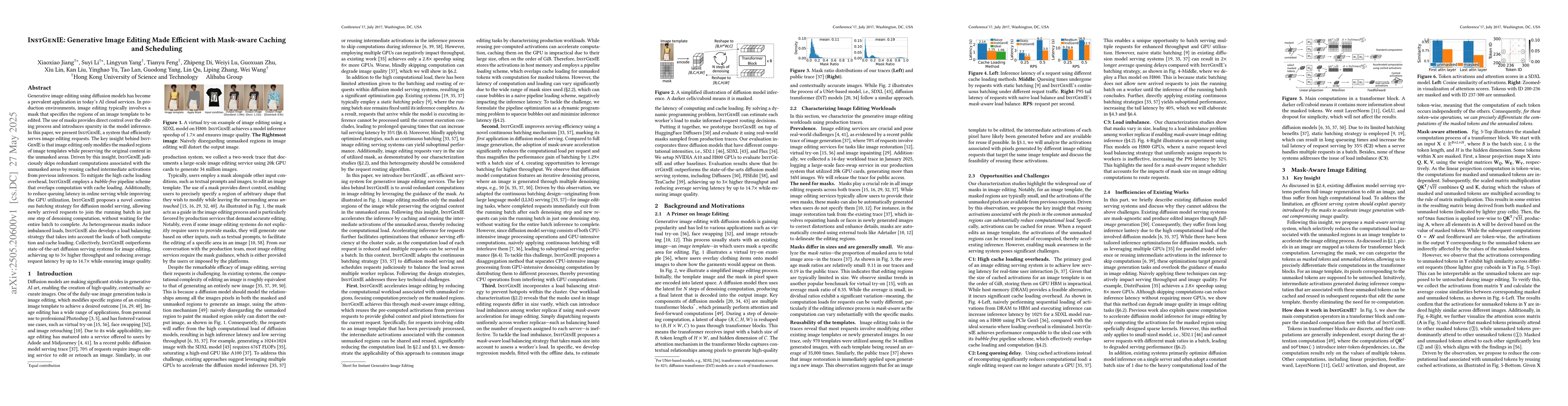 Thumbnail for InstGenIE: Generative Image Editing Made Efficient with Mask-aware
  Caching and Scheduling