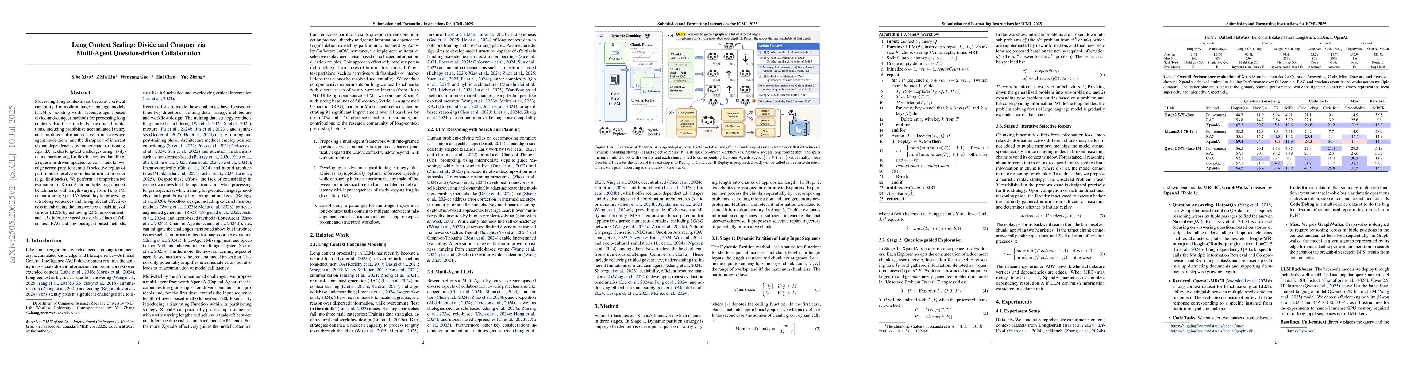 Thumbnail for Long Context Scaling: Divide and Conquer via Multi-Agent Question-driven
  Collaboration