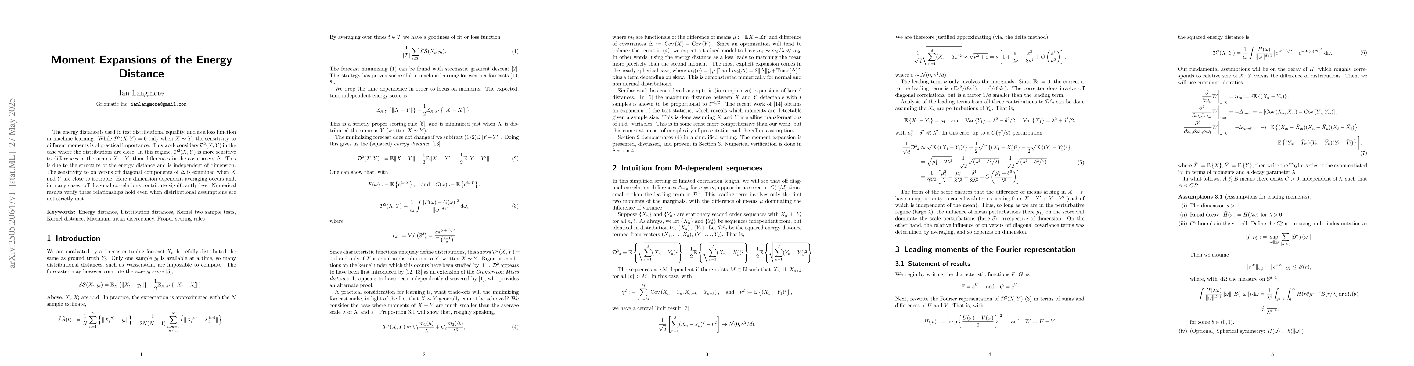 Thumbnail for Moment Expansions of the Energy Distance