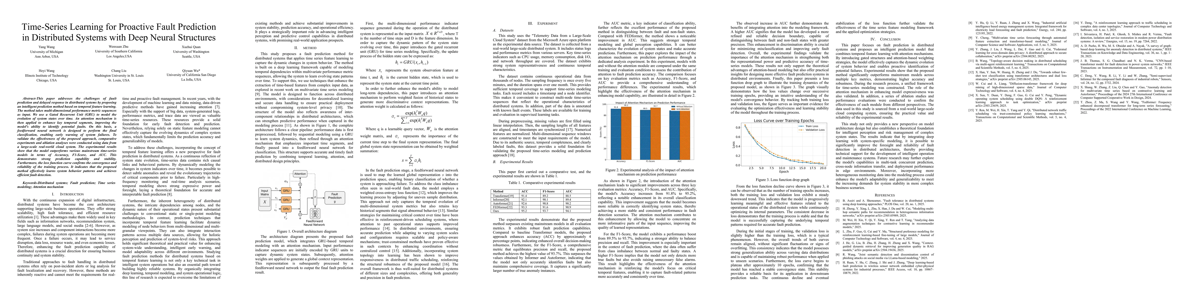 Thumbnail for Time-Series Learning for Proactive Fault Prediction in Distributed
  Systems with Deep Neural Structures