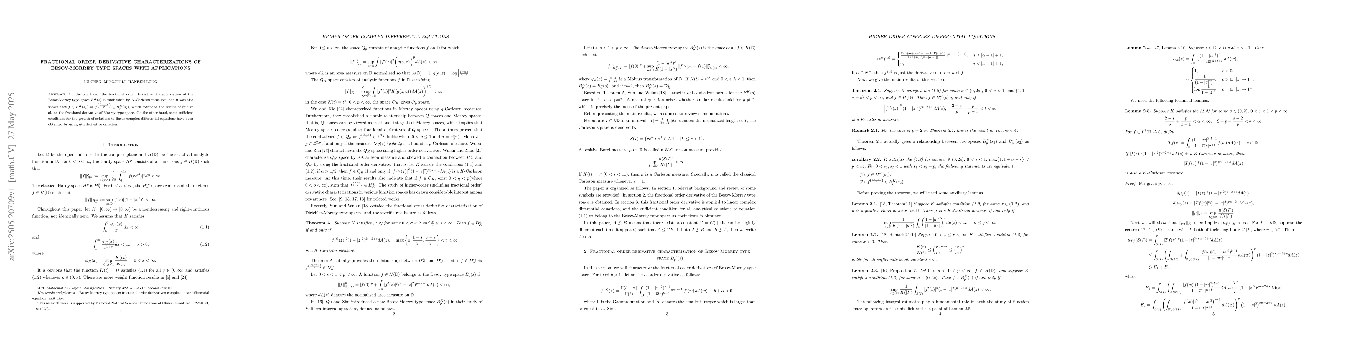 Thumbnail for Fractional order derivative characterizations of Besov-Morrey type
  spaces with applications