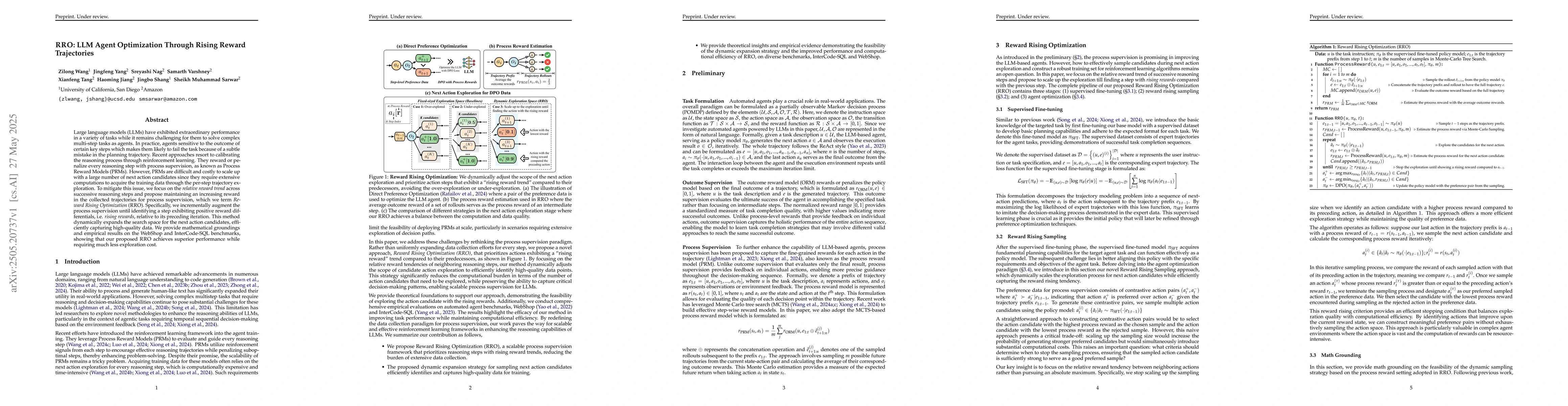 Thumbnail for RRO: LLM Agent Optimization Through Rising Reward Trajectories