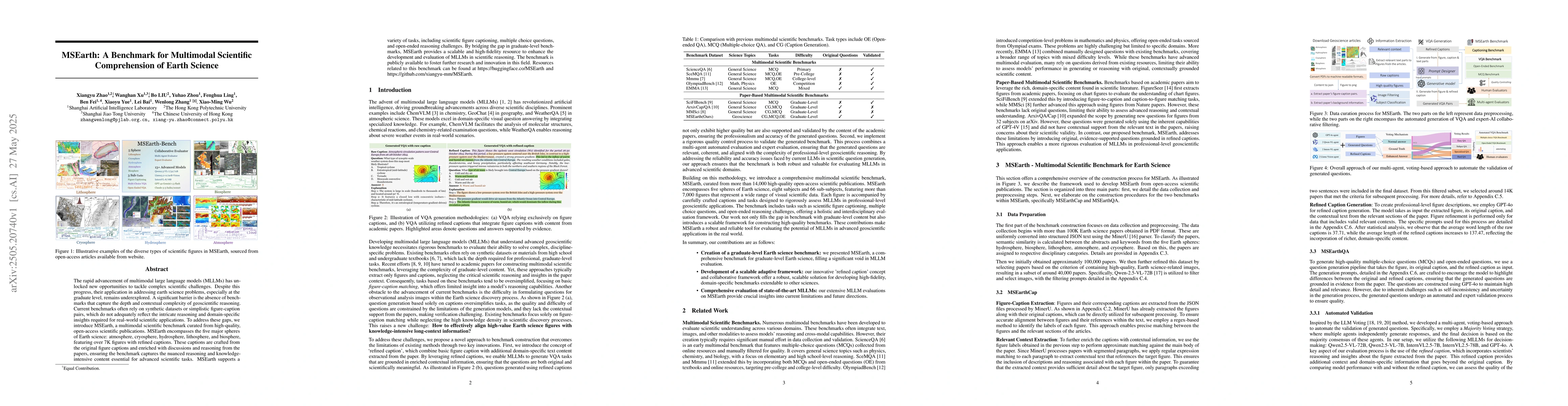 Thumbnail for MSEarth: A Benchmark for Multimodal Scientific Comprehension of Earth
  Science