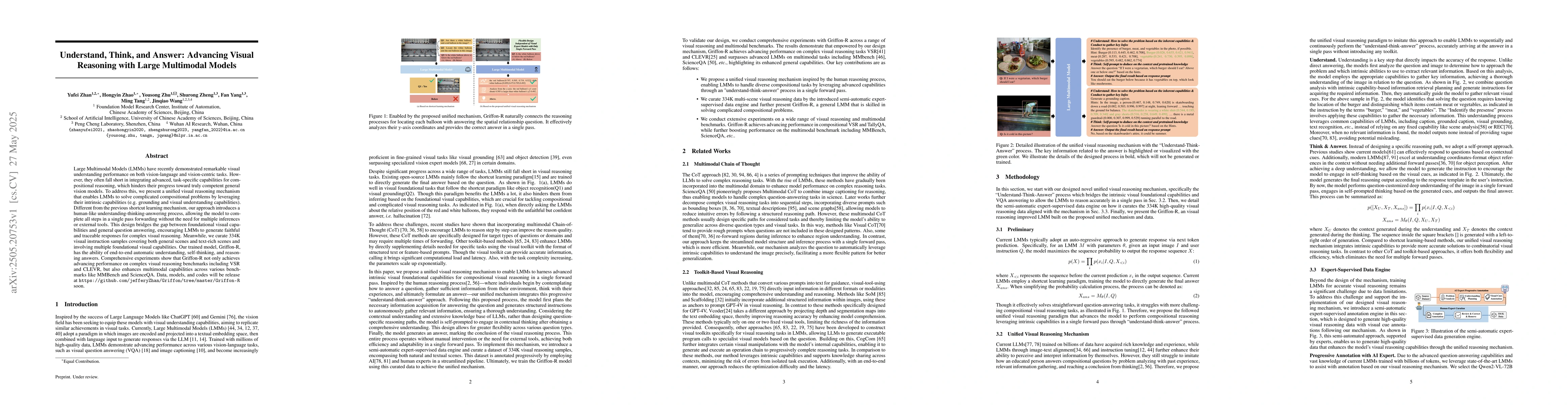 Thumbnail for Understand, Think, and Answer: Advancing Visual Reasoning with Large
  Multimodal Models