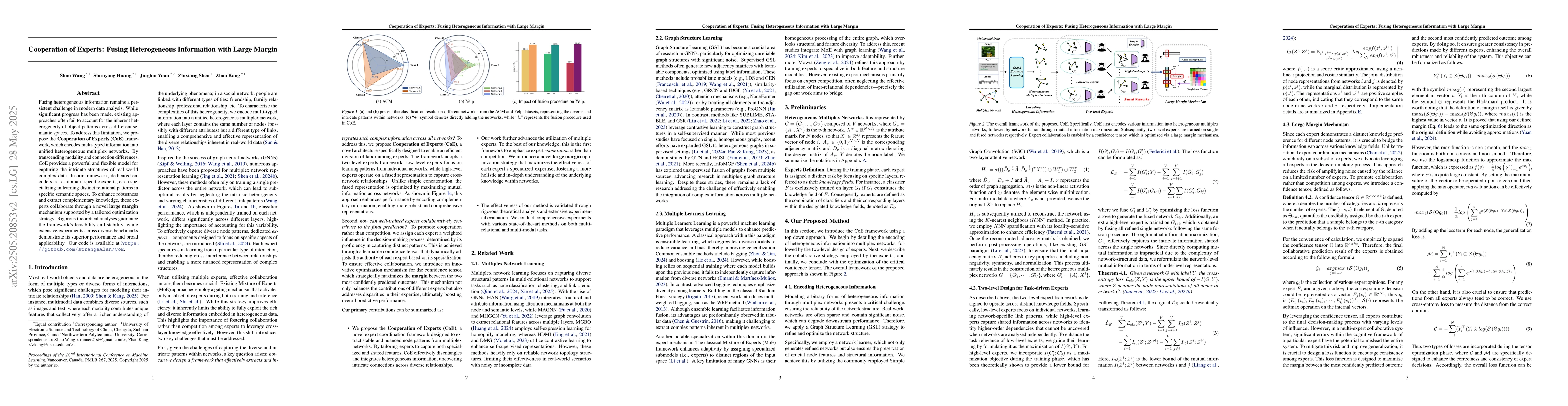 Thumbnail for Cooperation of Experts: Fusing Heterogeneous Information with Large
  Margin