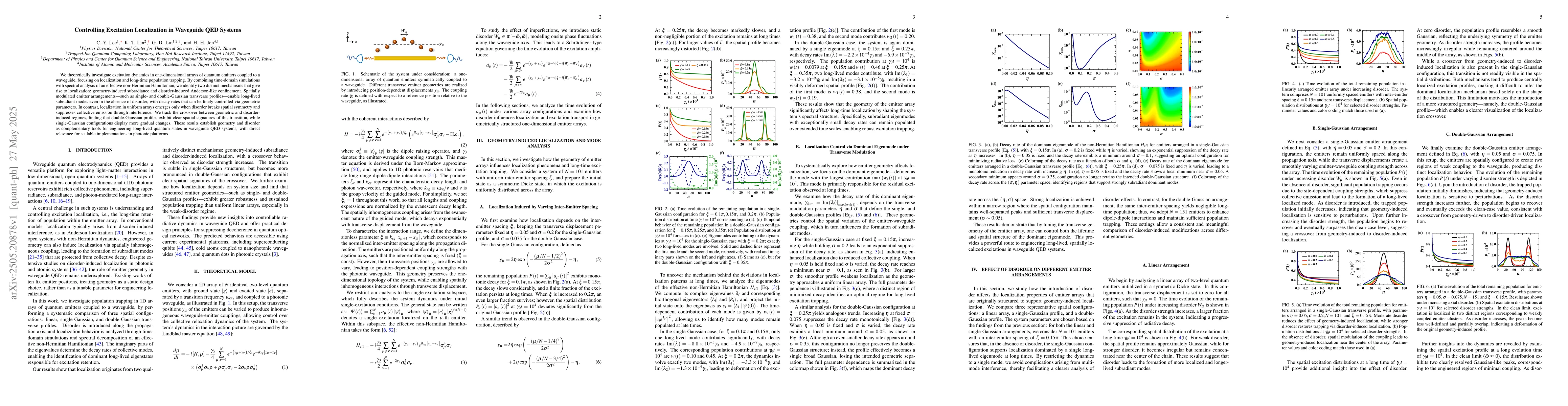Thumbnail for Controlling Excitation Localization in Waveguide QED Systems