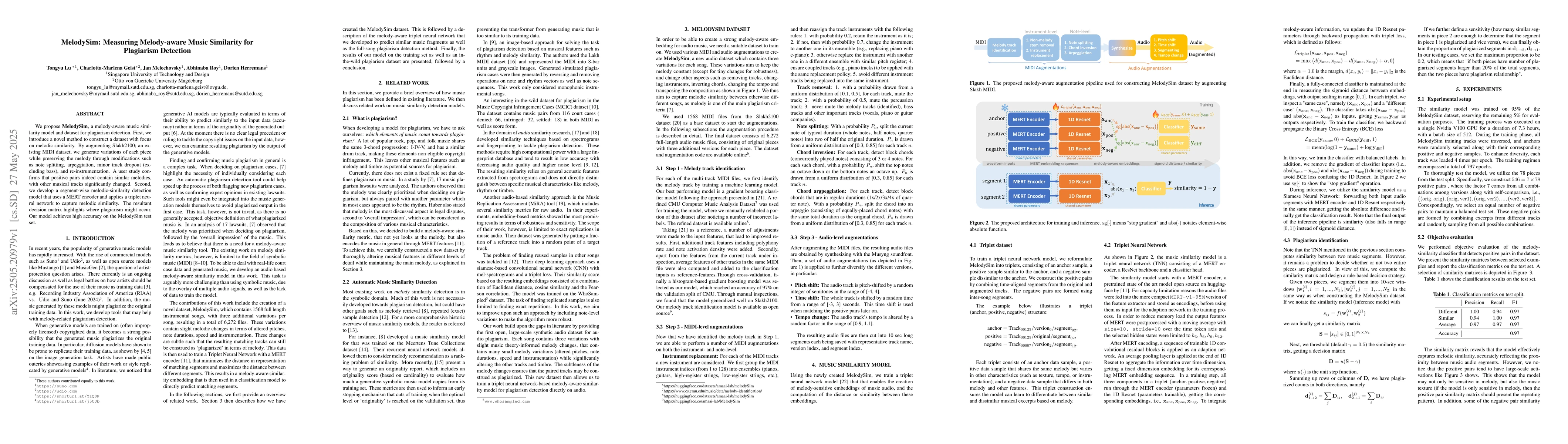 Thumbnail for MelodySim: Measuring Melody-aware Music Similarity for Plagiarism
  Detection