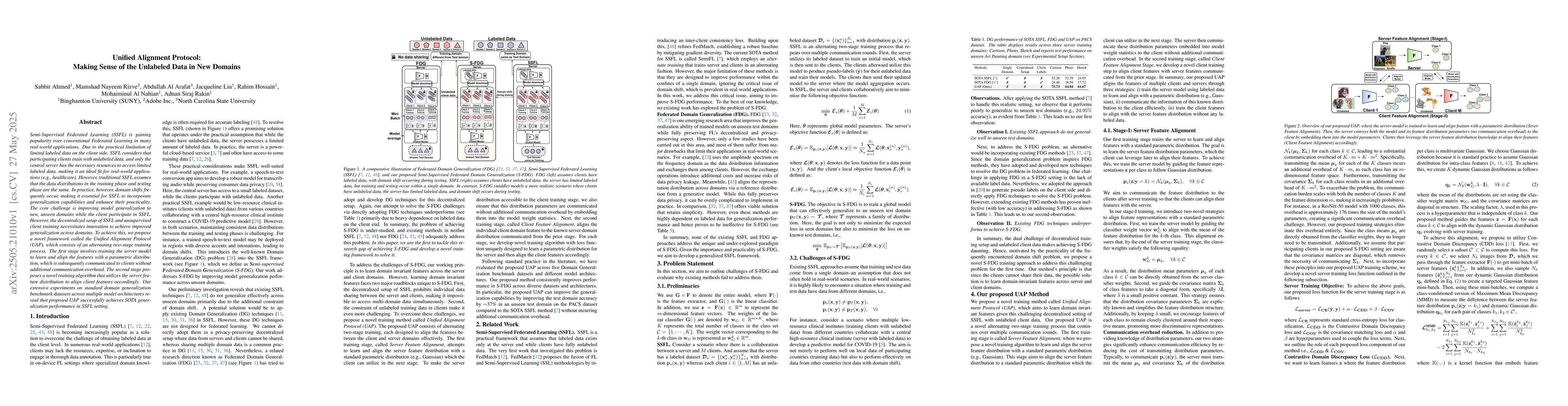 Thumbnail for Unified Alignment Protocol: Making Sense of the Unlabeled Data in New
  Domains