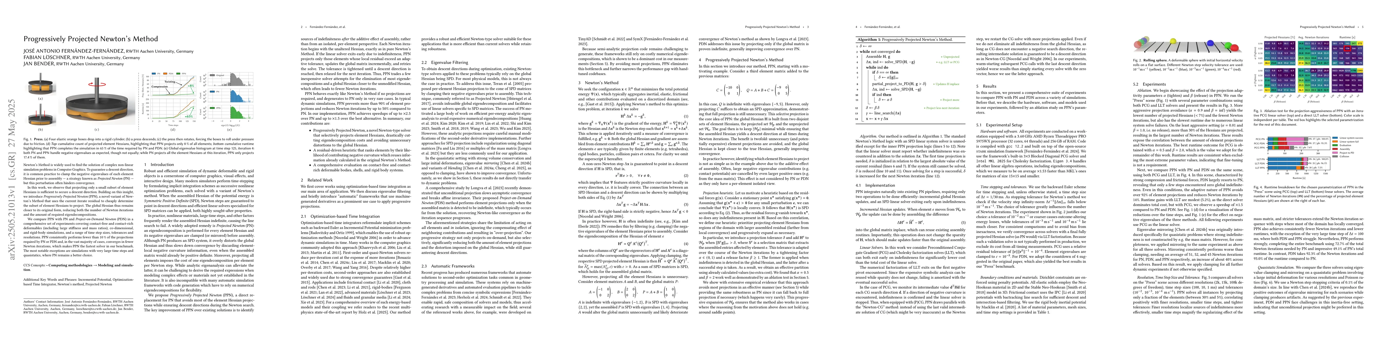 Thumbnail for Progressively Projected Newton's Method
