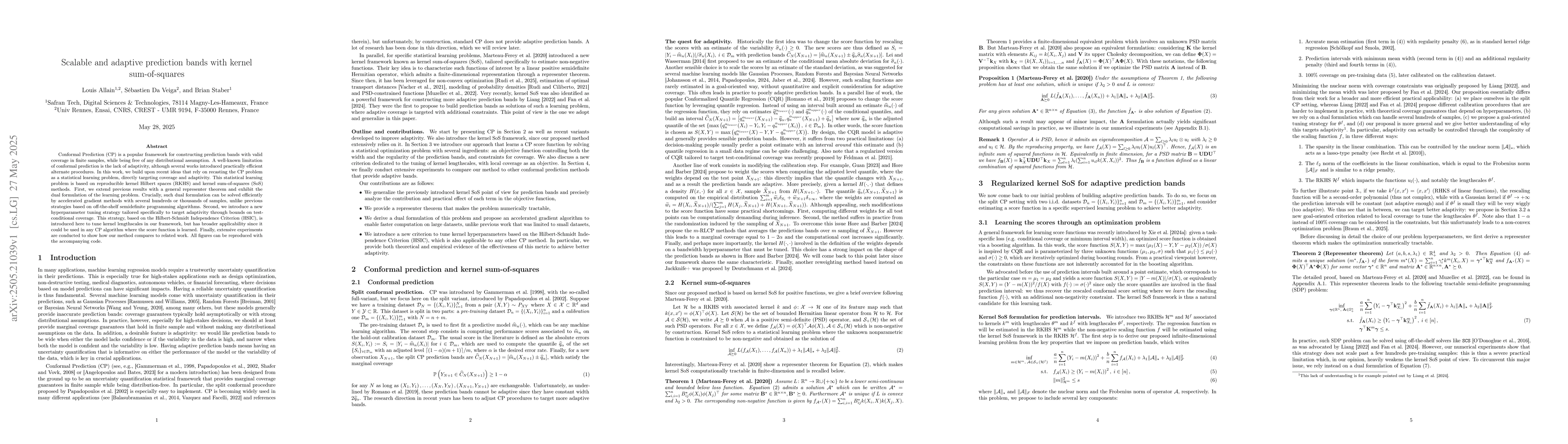 Thumbnail for Scalable and adaptive prediction bands with kernel sum-of-squares