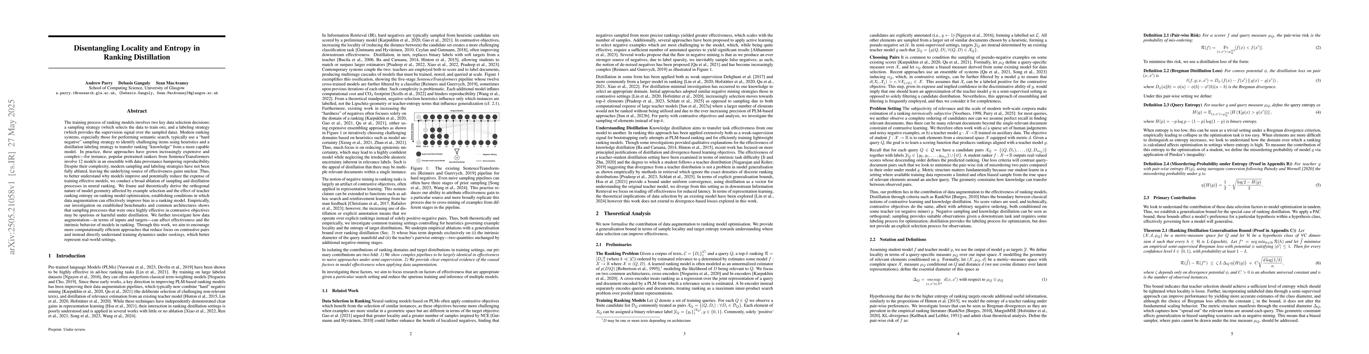 Thumbnail for Disentangling Locality and Entropy in Ranking Distillation