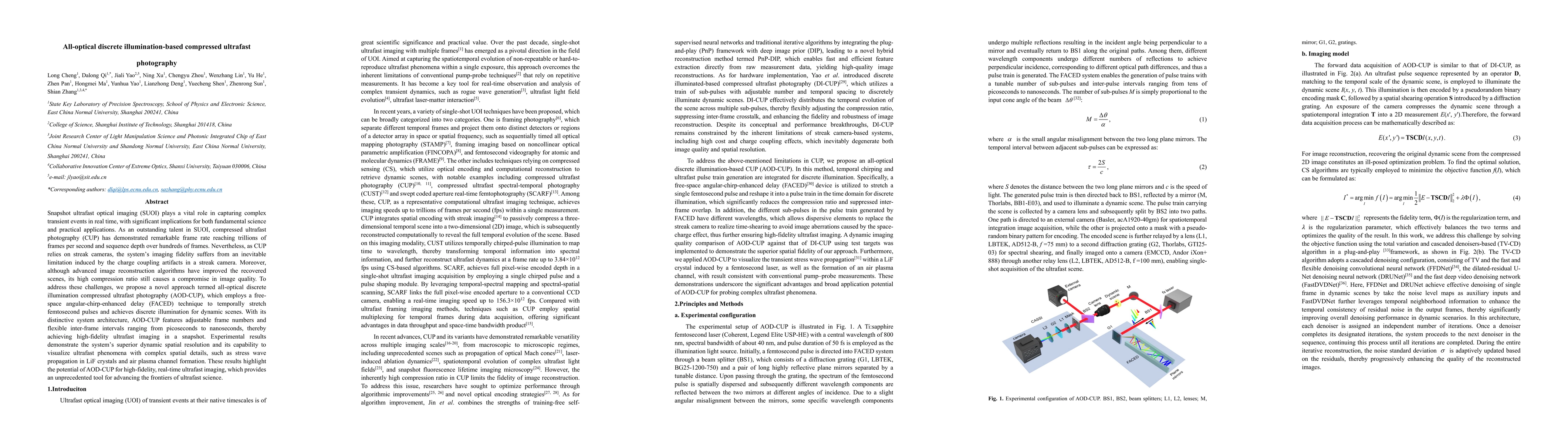 Thumbnail for All-optical discrete illumination-based compressed ultrafast photography
