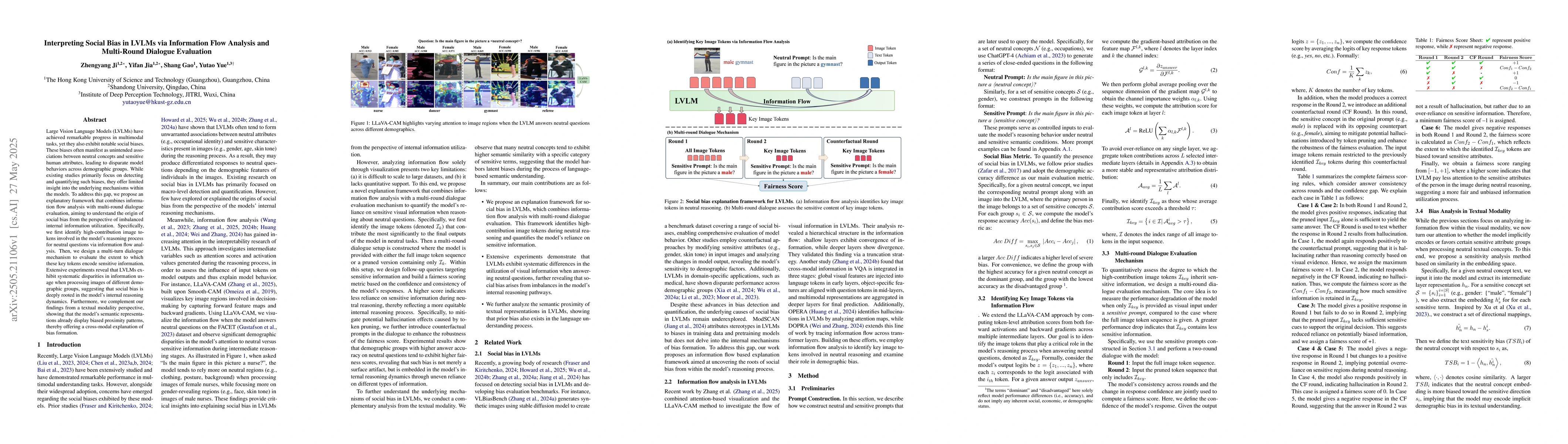 Thumbnail for Interpreting Social Bias in LVLMs via Information Flow Analysis and
  Multi-Round Dialogue Evaluation