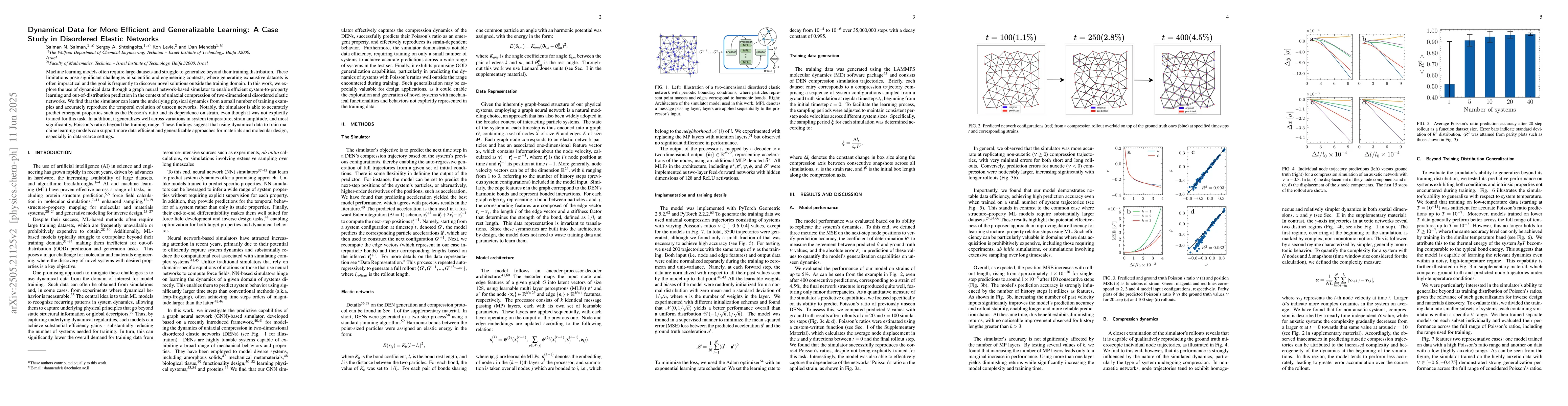 Thumbnail for Dynamical Data for More Efficient and Generalizable Learning: A Case
  Study in Disordered Elastic Networks