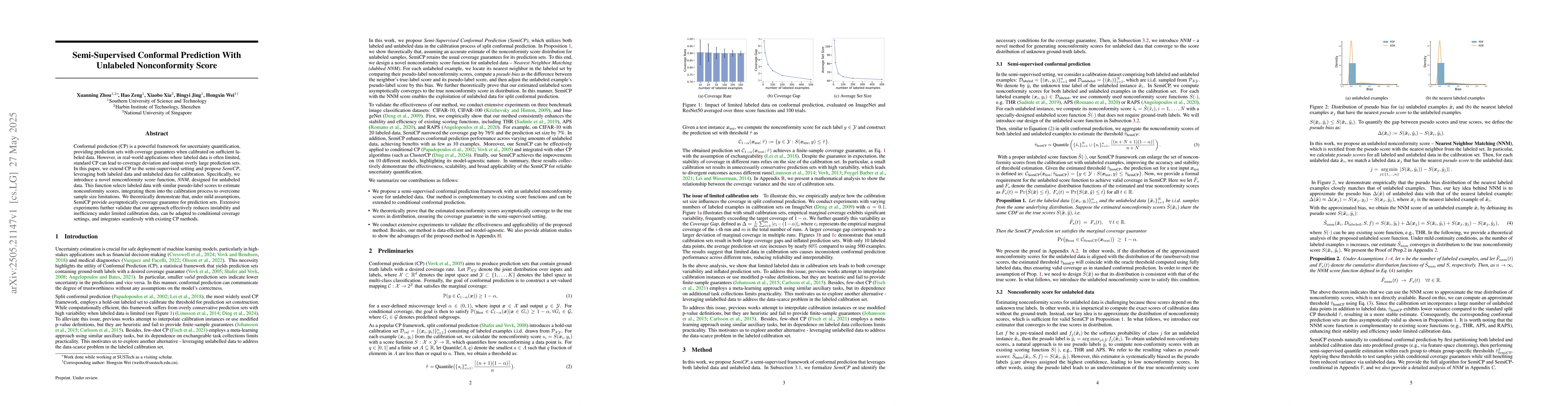 Thumbnail for Semi-Supervised Conformal Prediction With Unlabeled Nonconformity Score
