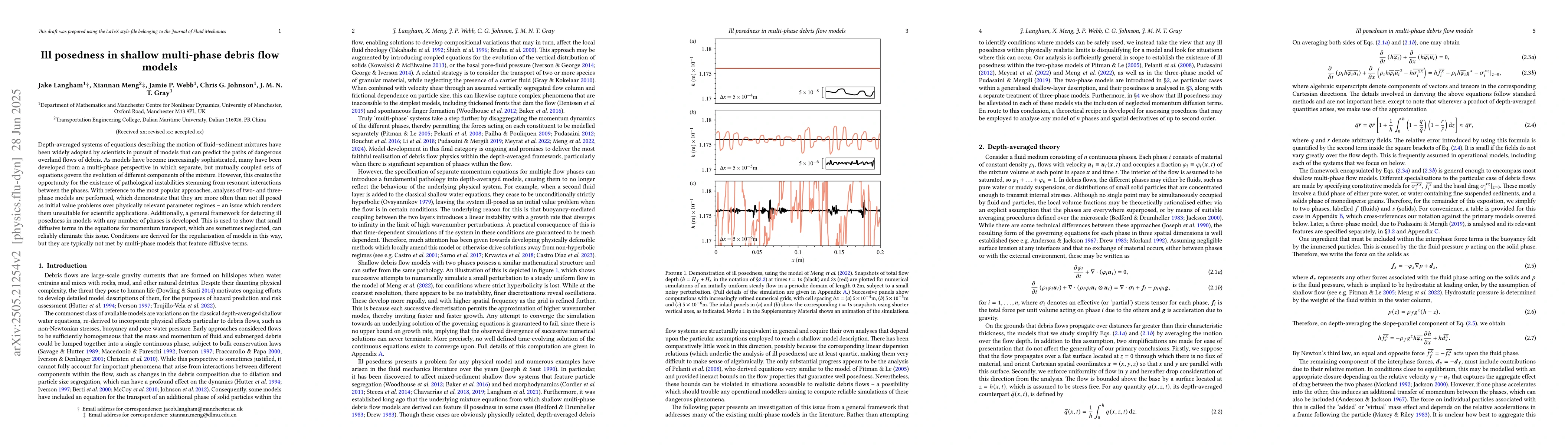 Thumbnail for Ill posedness in shallow multi-phase debris flow models