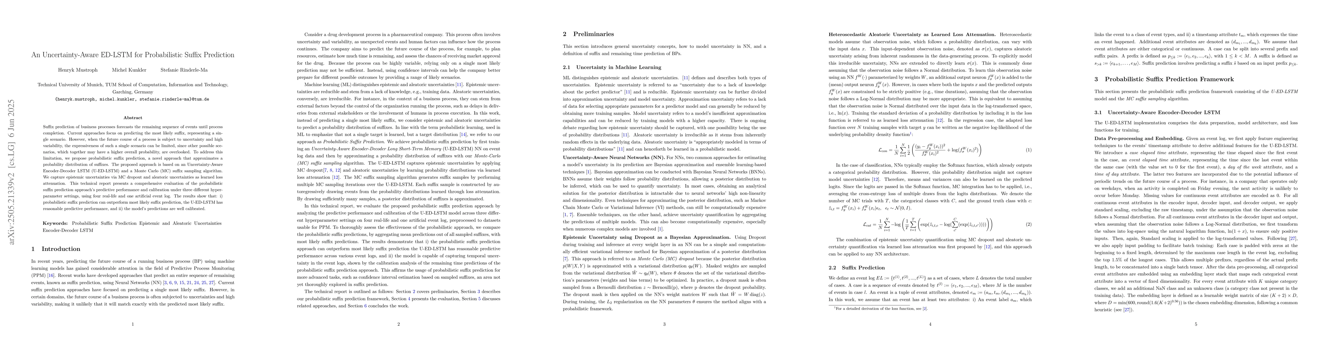 Thumbnail for An Uncertainty-Aware ED-LSTM for Probabilistic Suffix Prediction