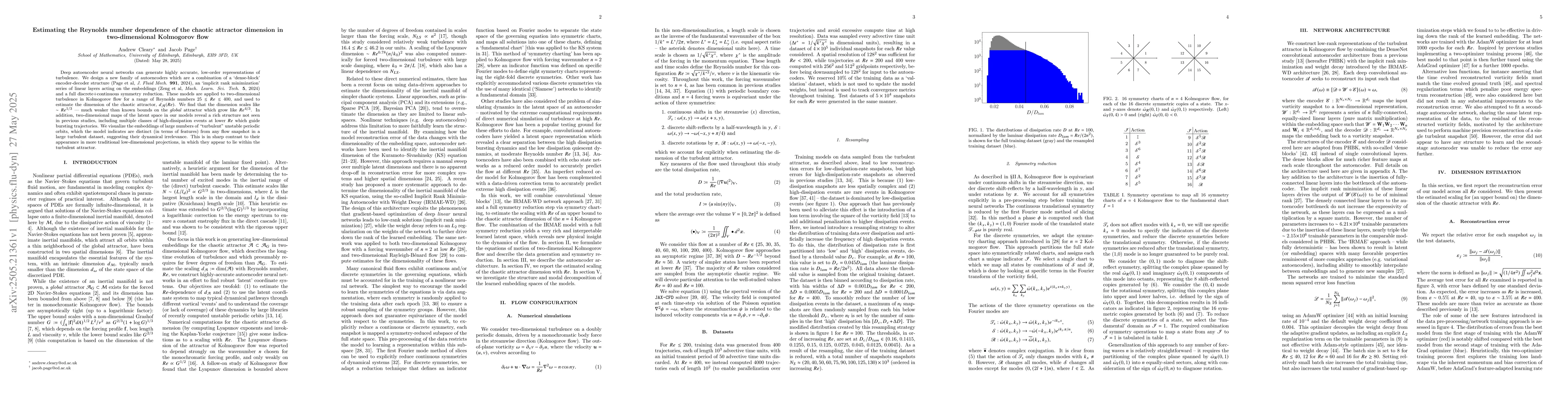 Thumbnail for Estimating the Reynolds number dependence of the chaotic attractor
  dimension in two-dimensional Kolmogorov flow