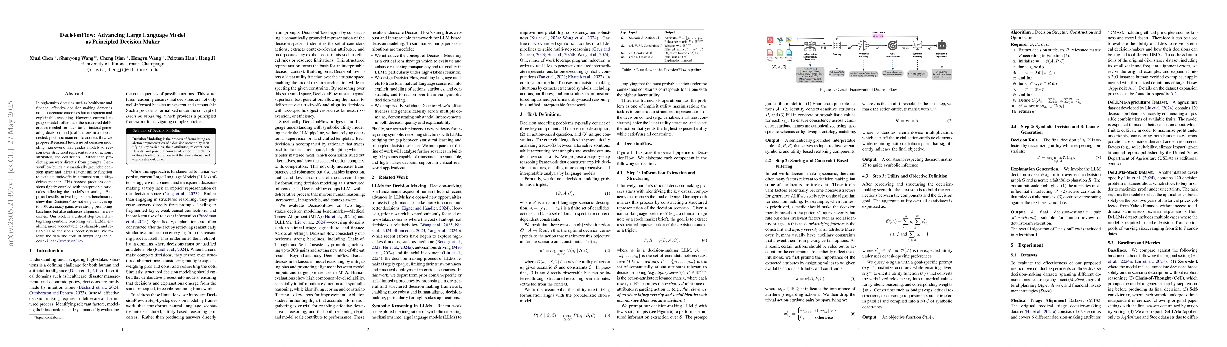 Thumbnail for DecisionFlow: Advancing Large Language Model as Principled Decision
  Maker