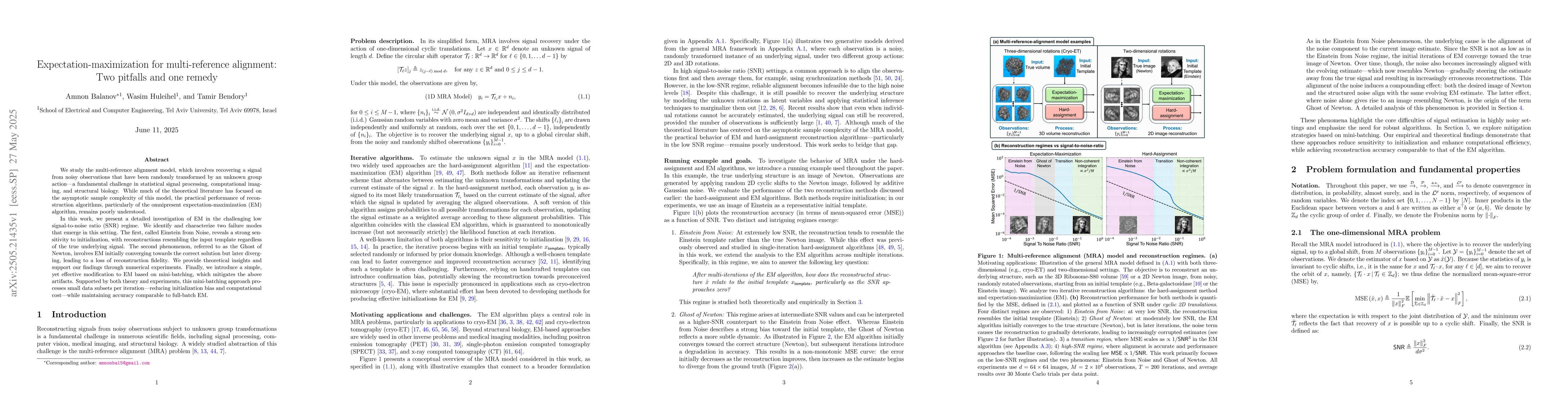 Thumbnail for Expectation-maximization for multi-reference alignment: Two pitfalls and
  one remedy