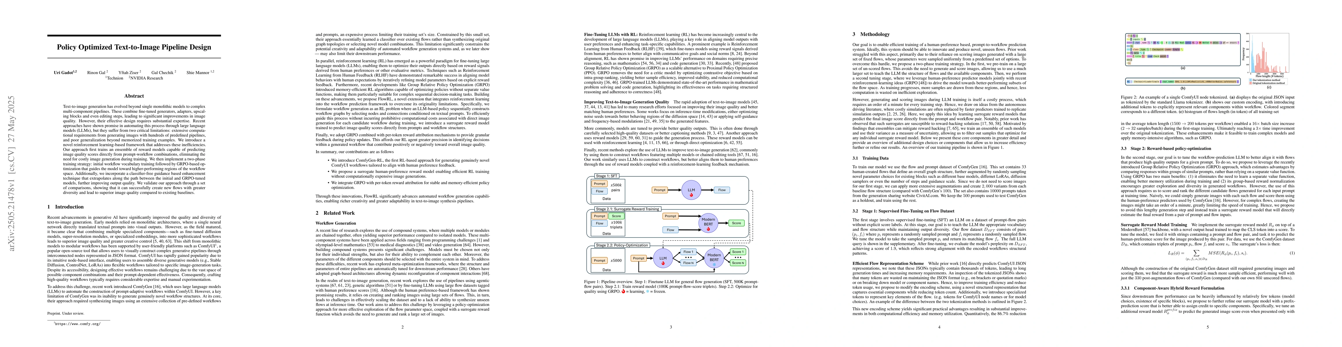 Thumbnail for Policy Optimized Text-to-Image Pipeline Design