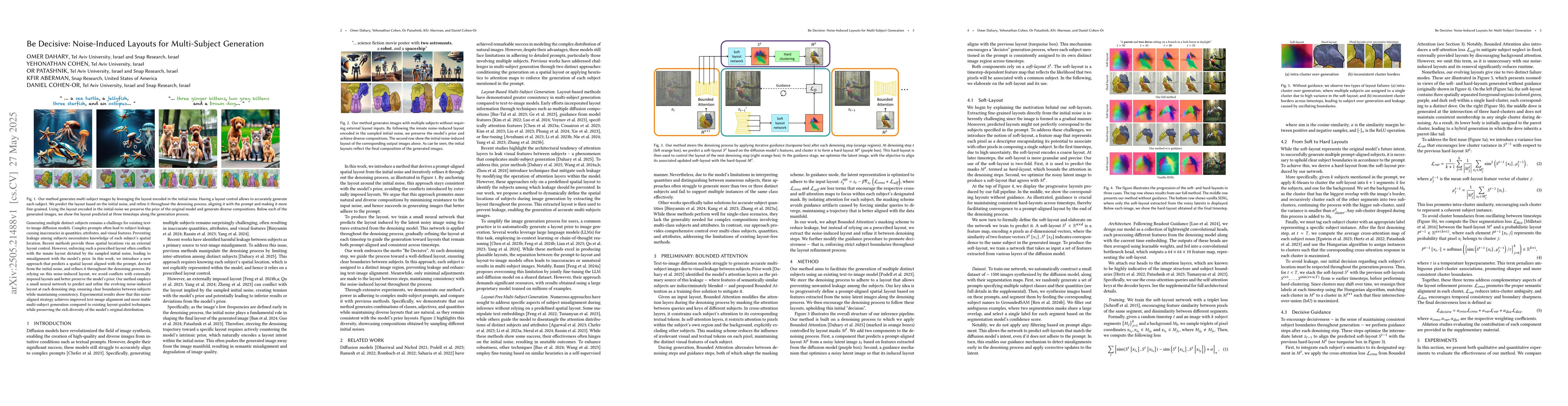Thumbnail for Be Decisive: Noise-Induced Layouts for Multi-Subject Generation