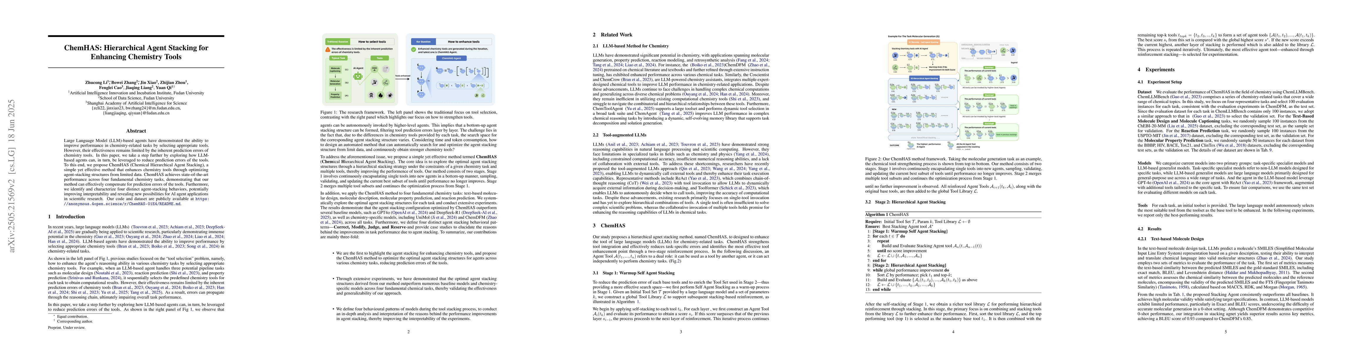 Thumbnail for ChemHAS: Hierarchical Agent Stacking for Enhancing Chemistry Tools