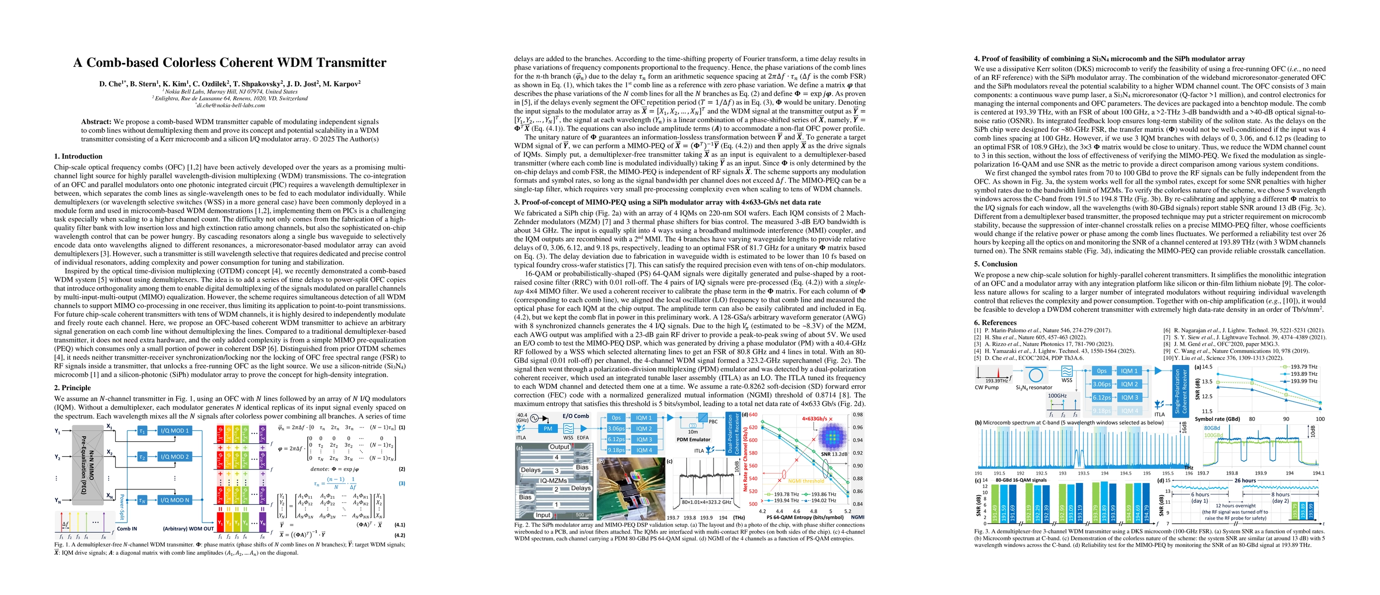 Thumbnail for A Comb-based Colorless Coherent WDM Transmitter