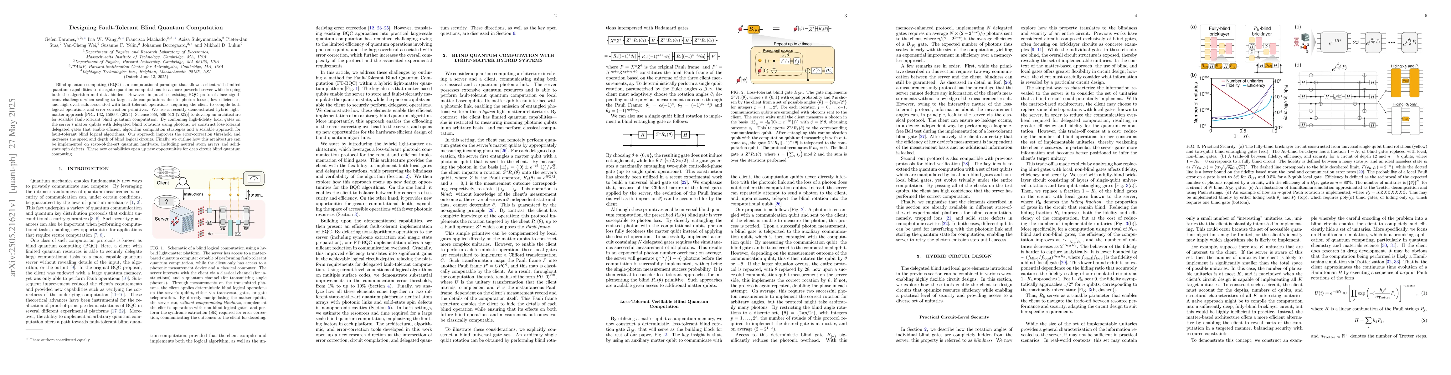 Thumbnail for Designing Fault-Tolerant Blind Quantum Computation