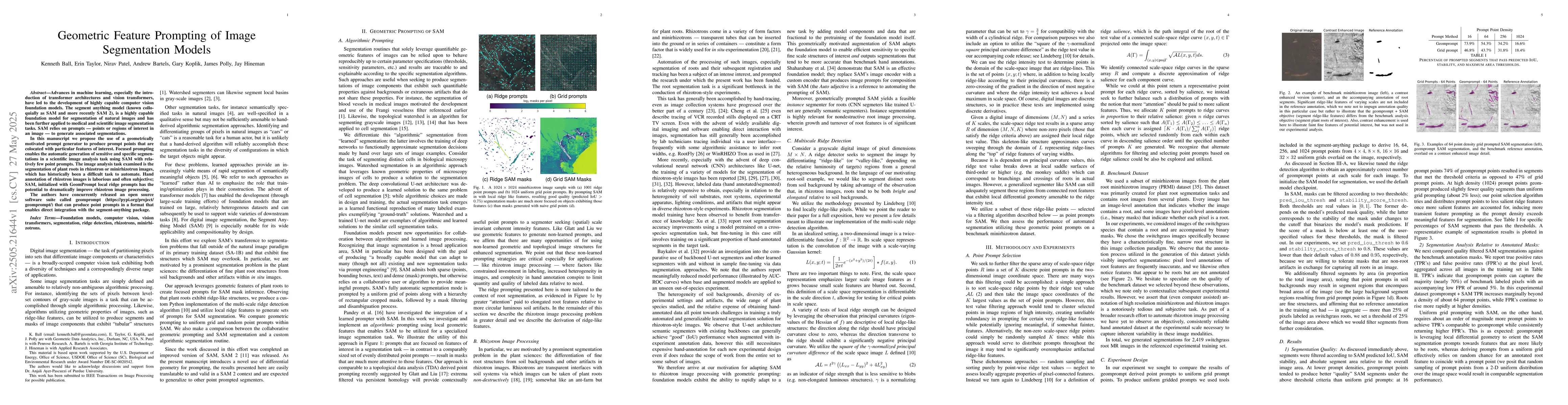 Thumbnail for Geometric Feature Prompting of Image Segmentation Models
