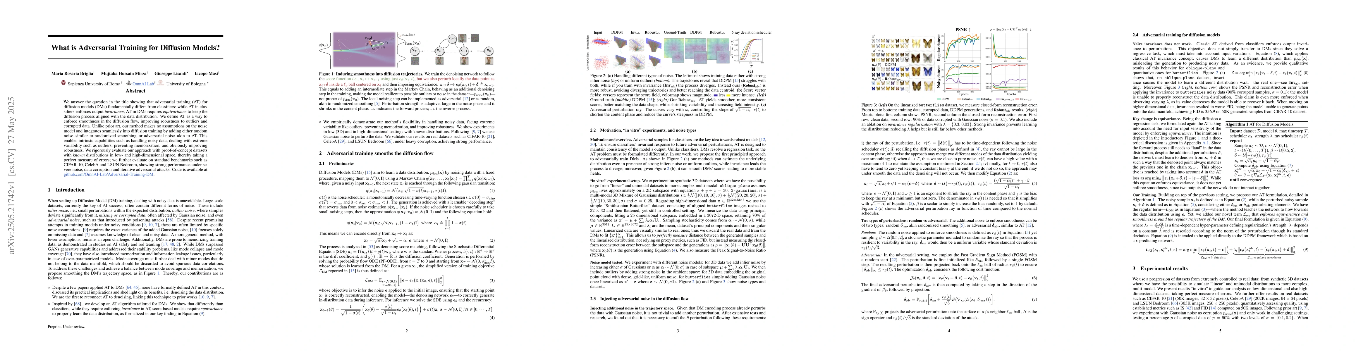 Thumbnail for What is Adversarial Training for Diffusion Models?