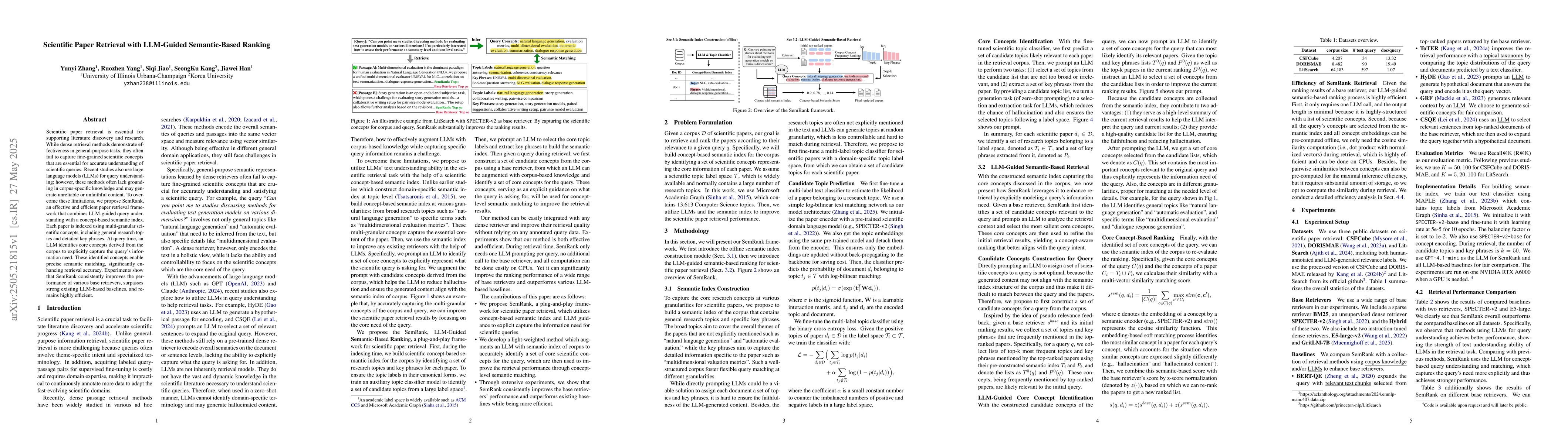 Thumbnail for Scientific Paper Retrieval with LLM-Guided Semantic-Based Ranking