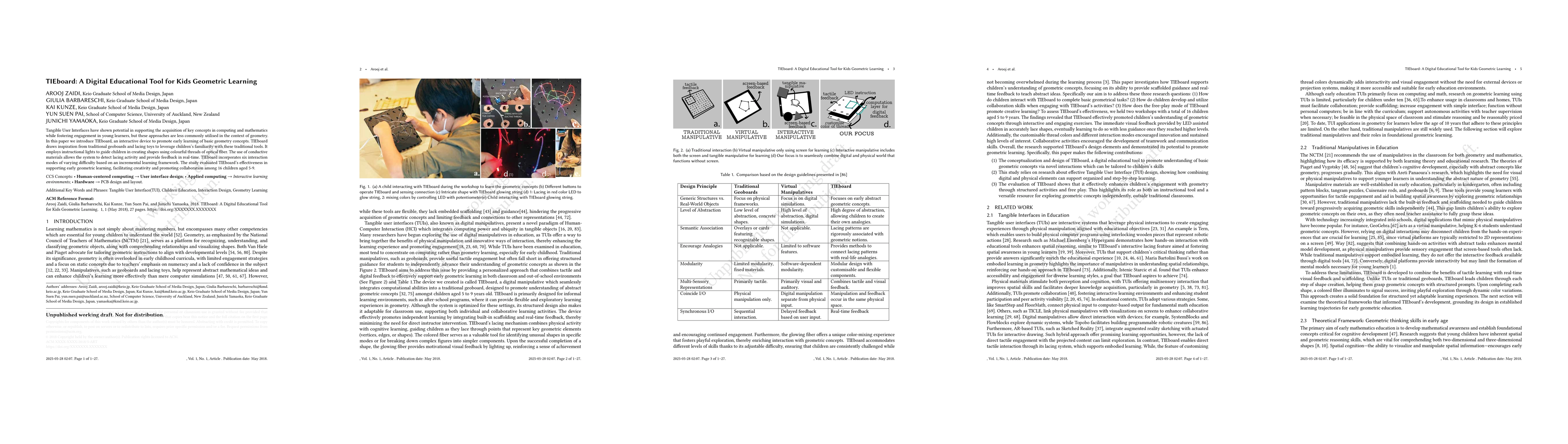 Thumbnail for TIEboard: A Digital Educational Tool for Kids Geometric Learning