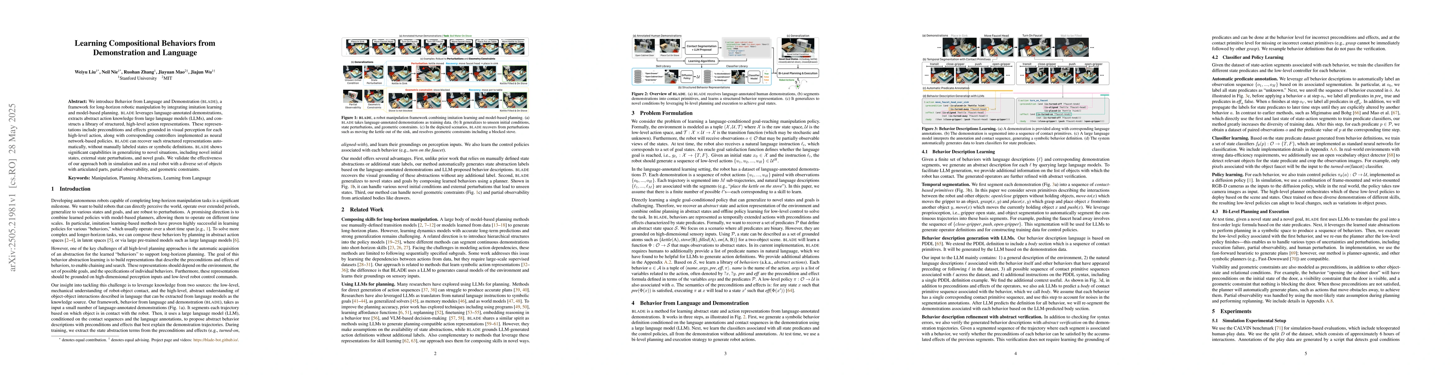 Thumbnail for Learning Compositional Behaviors from Demonstration and Language