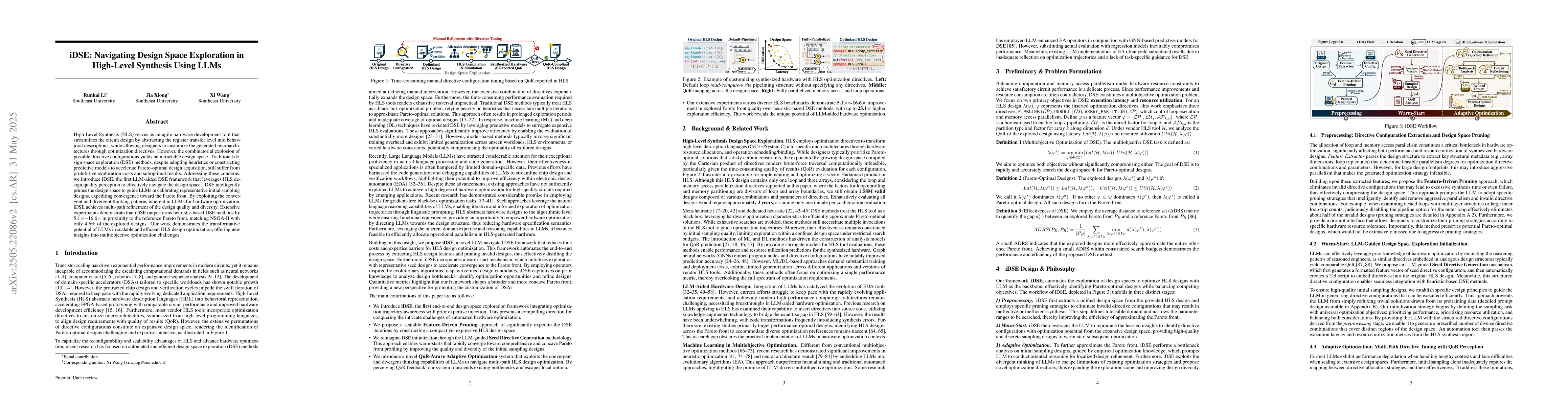 Thumbnail for iDSE: Navigating Design Space Exploration in High-Level Synthesis Using
  LLMs