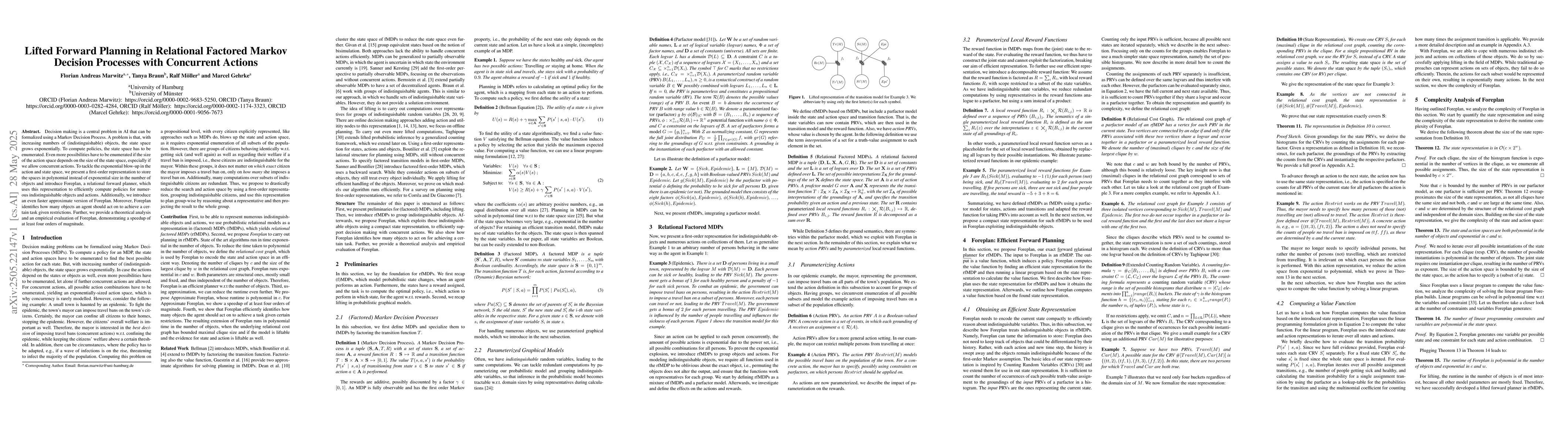 Thumbnail for Lifted Forward Planning in Relational Factored Markov Decision Processes
  with Concurrent Actions