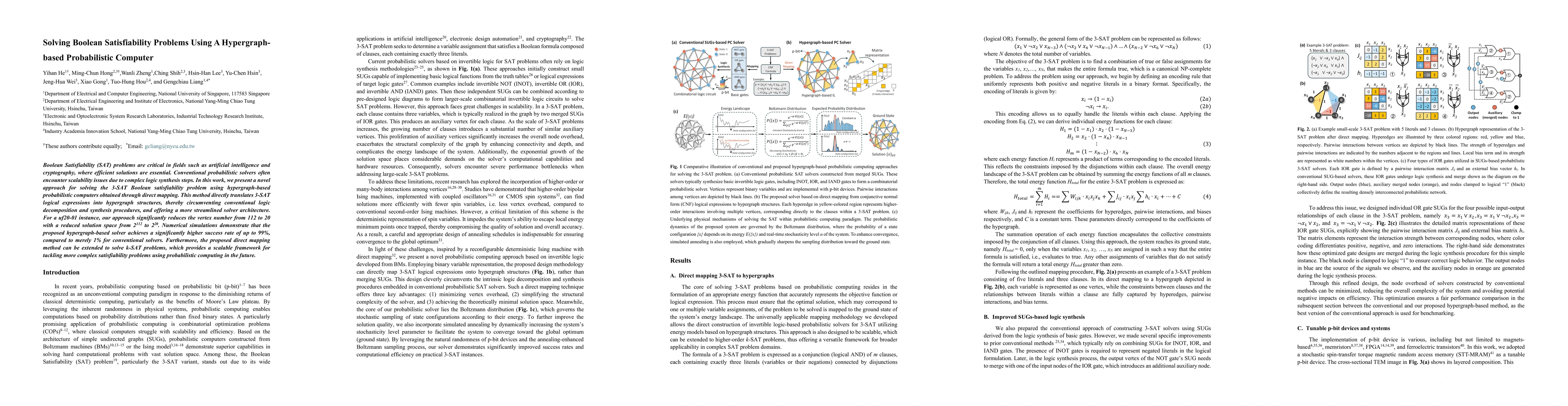 Thumbnail for Solving Boolean Satisfiability Problems Using A Hypergraph-based
  Probabilistic Computer