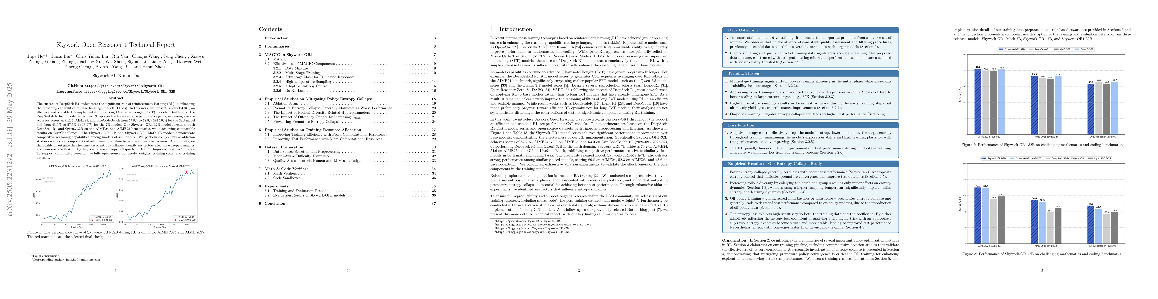 Thumbnail for Skywork Open Reasoner 1 Technical Report