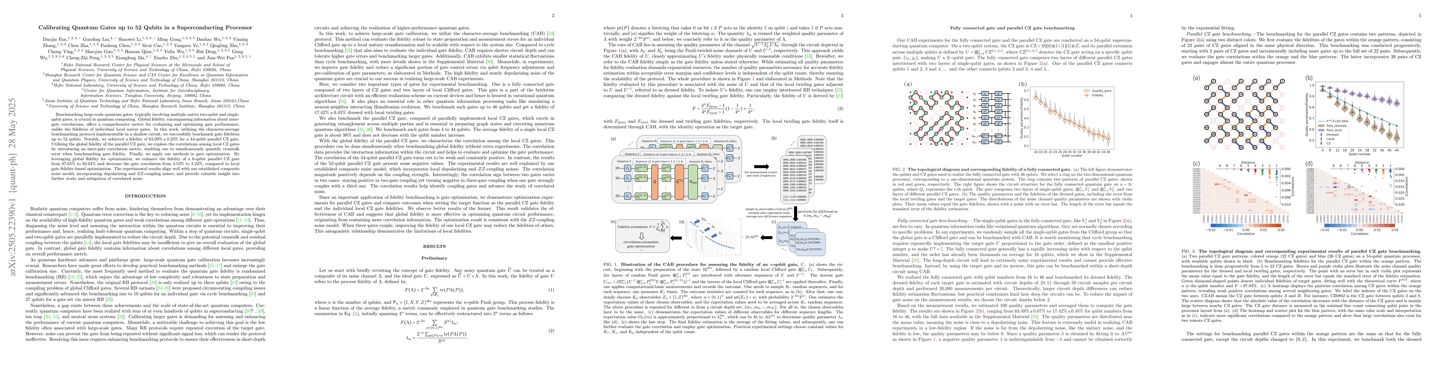 Thumbnail for Calibrating quantum gates up to 52 qubits in a superconducting processor