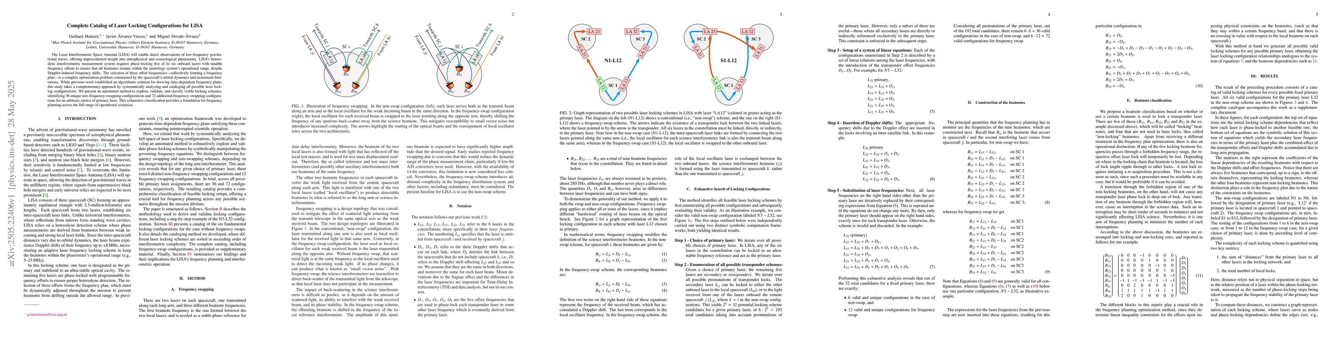 Thumbnail for Complete Catalog of Laser Locking Configurations for LISA